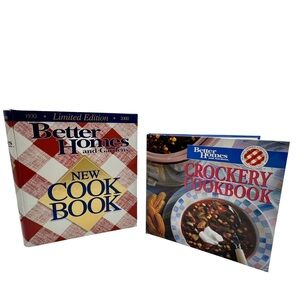 Better Homes Gardens Cookbook Binder + Crockpot Recipes Book 90s Lot